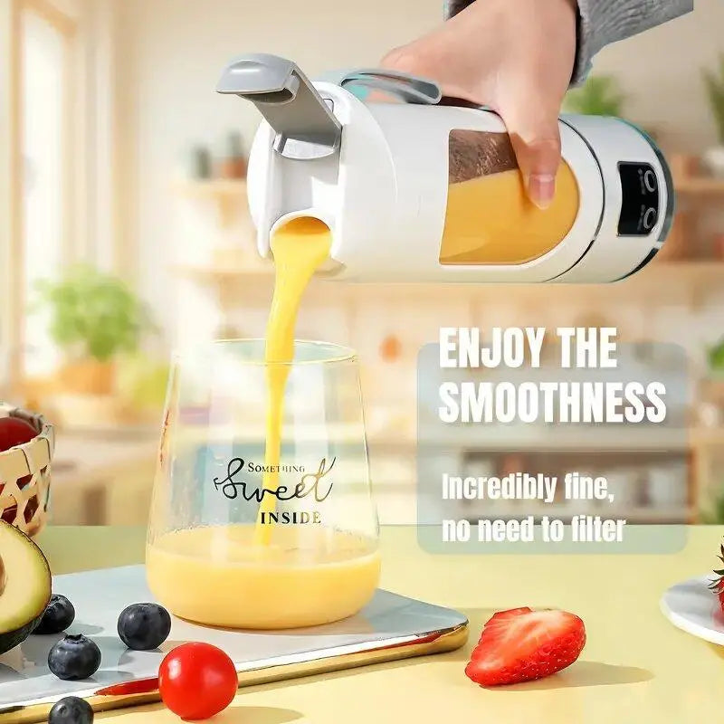 Portable Blender, USB Rechargeable Blender with LED Display for Smoothies and Liquid Diets, Small Juicer Blender, Milkshake Blender, Home Kitchen Appliance, Smoothies Blenders, Blender Smoothie Maker
